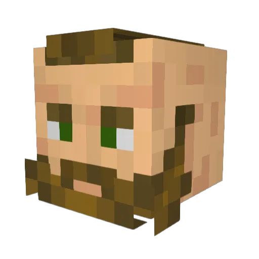 saraivars Minecraft avatar head, 3D render