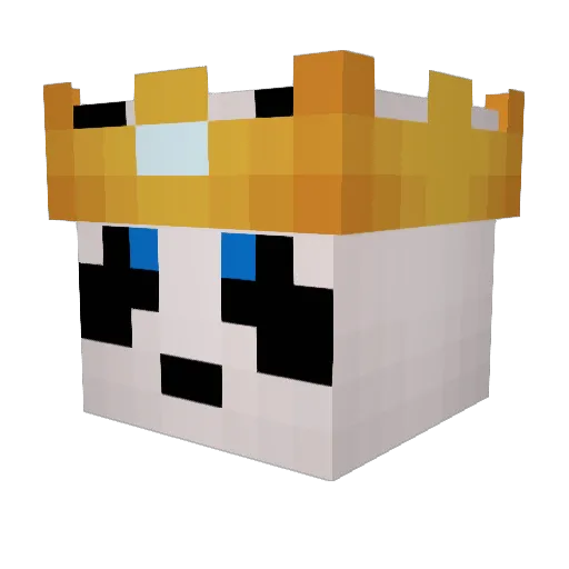 sarakuti Minecraft avatar head, 3D render