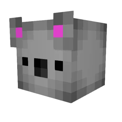 saralym Minecraft avatar head, 3D render