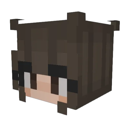 saramustdie Minecraft avatar head, 3D render