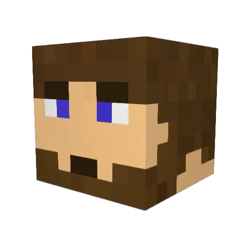 sarandao Minecraft avatar head, 3D render