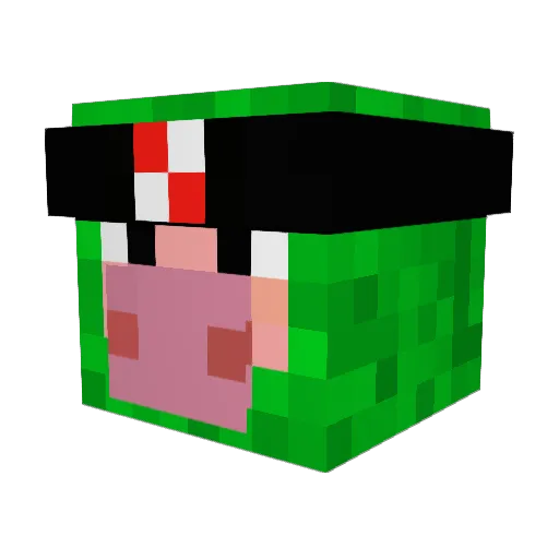 saranlookmoo Minecraft avatar head, 3D render