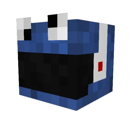 saranrap Minecraft avatar head, 3D render