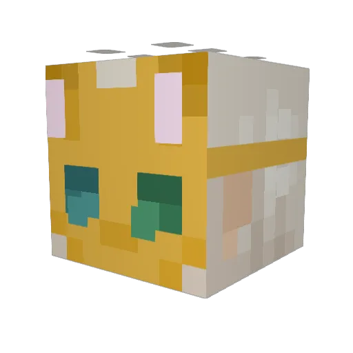 saraphiree Minecraft avatar head, 3D render