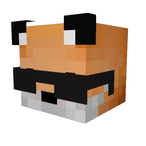 saras_22 Minecraft avatar head, 3D render