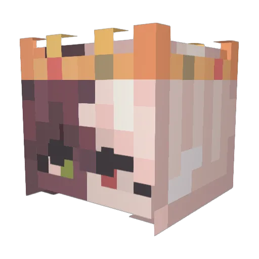 sarcasm6900 Minecraft avatar head, 3D render