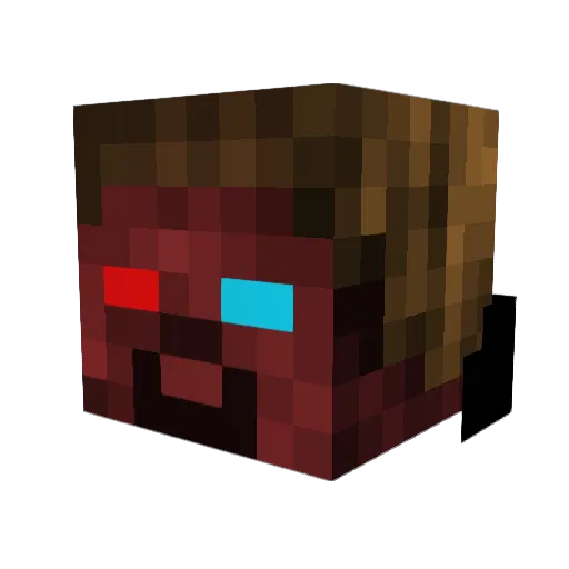 sardinmanden Minecraft avatar head, 3D render