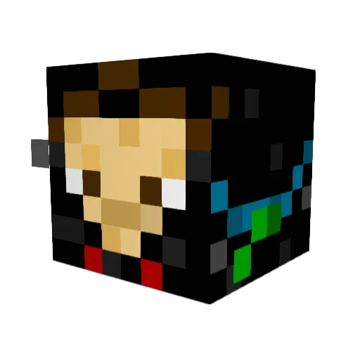 sarefol Minecraft avatar head, 3D render