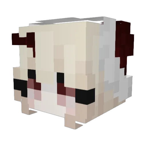 saretes Minecraft avatar head, 3D render