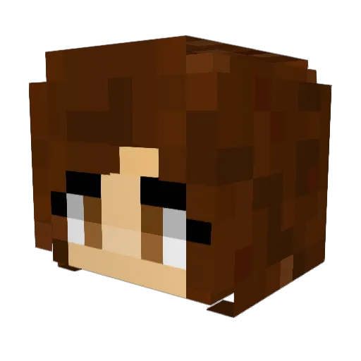 sarfrost Minecraft avatar head, 3D render