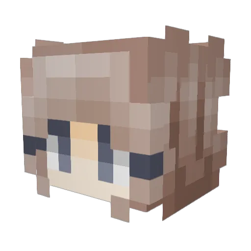 sargree Minecraft avatar head, 3D render