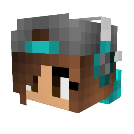 sariholzi Minecraft avatar head, 3D render