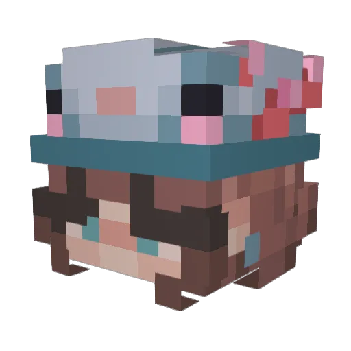sariii08 Minecraft avatar head, 3D render