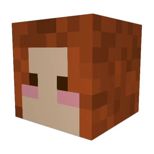 sariixxoo Minecraft avatar head, 3D render