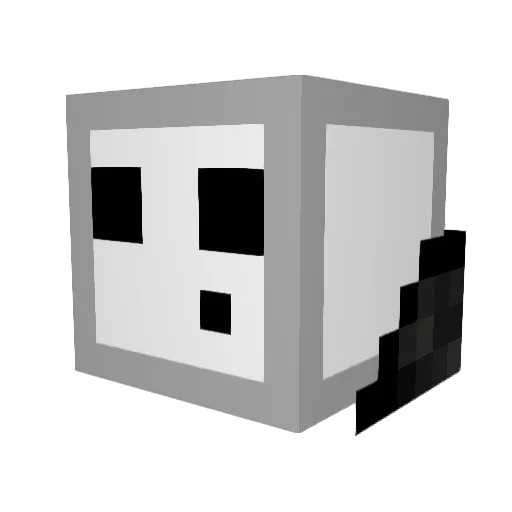 sarjie Minecraft avatar head, 3D render