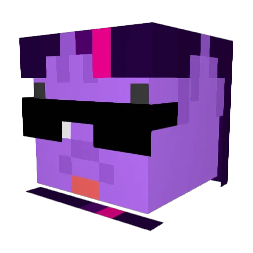 sarkinc Minecraft avatar head, 3D render