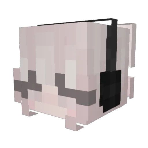 sarmkn Minecraft avatar head, 3D render