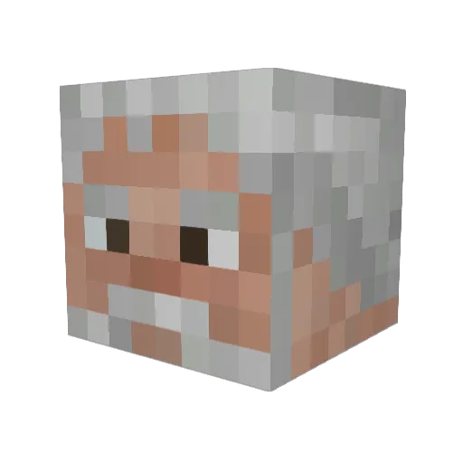 sarmojeres Minecraft avatar head, 3D render