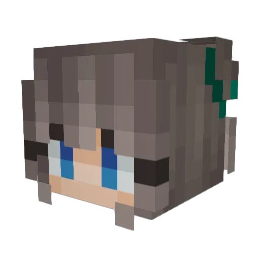 sarmomox Minecraft avatar head, 3D render