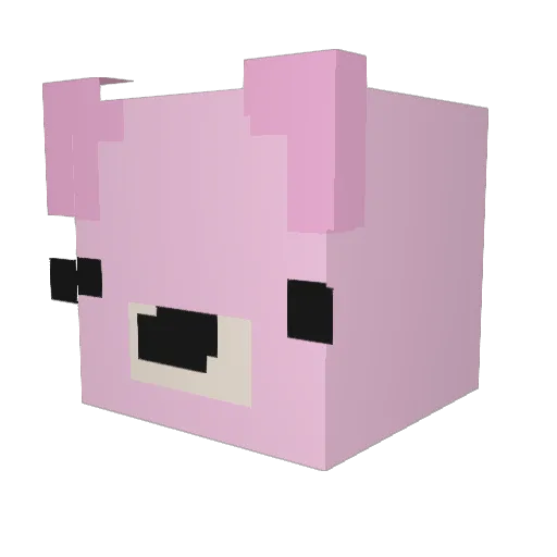 sarosu Minecraft avatar head, 3D render