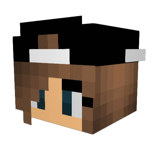 sarounette71 Minecraft avatar head, 3D render
