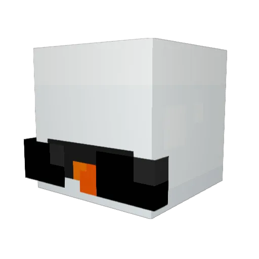 sarpper Minecraft avatar head, 3D render