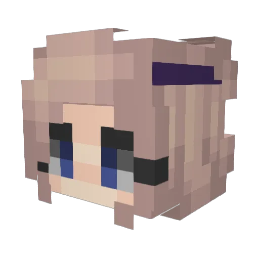 sarqh Minecraft avatar head, 3D render