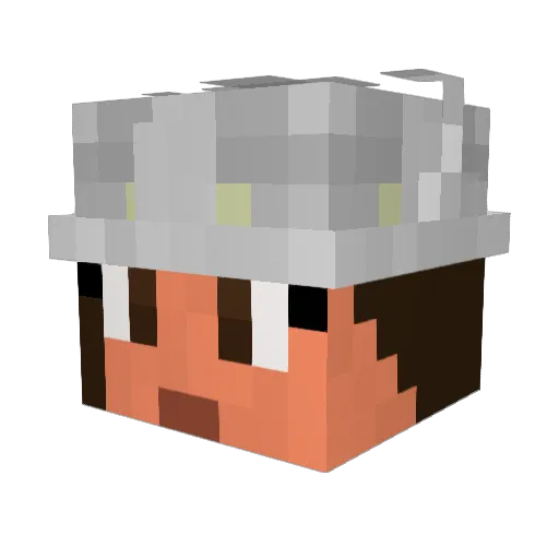 sarzenia Minecraft avatar head, 3D render