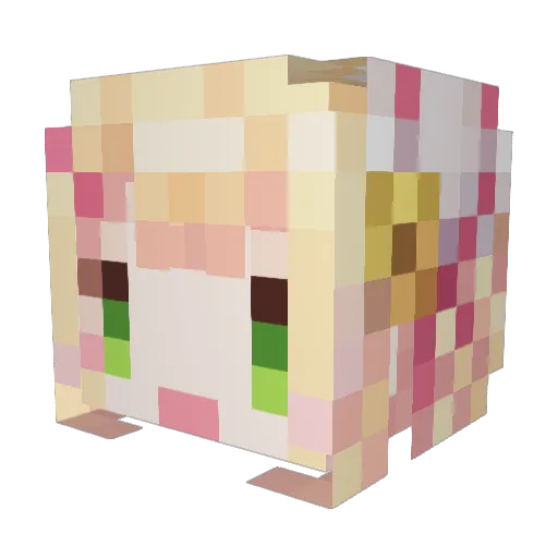 sasa0707 Minecraft avatar head, 3D render