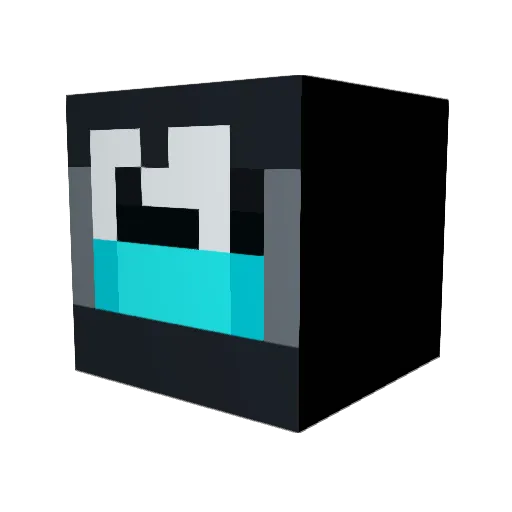 sasagood Minecraft avatar head, 3D render