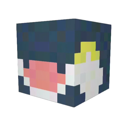 sasami022 Minecraft avatar head, 3D render