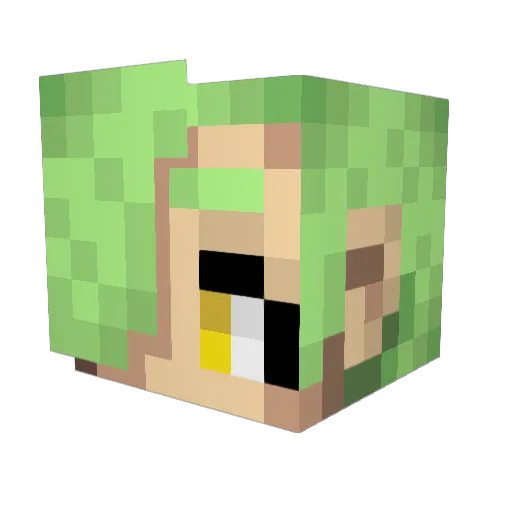 sasanoha21 Minecraft avatar head, 3D render
