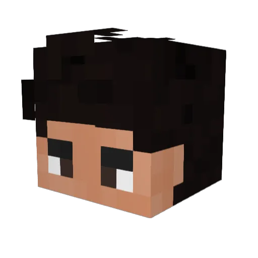 sasazet Minecraft avatar head, 3D render