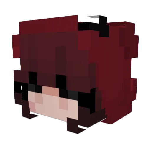 sasazinhapvp Minecraft avatar head, 3D render