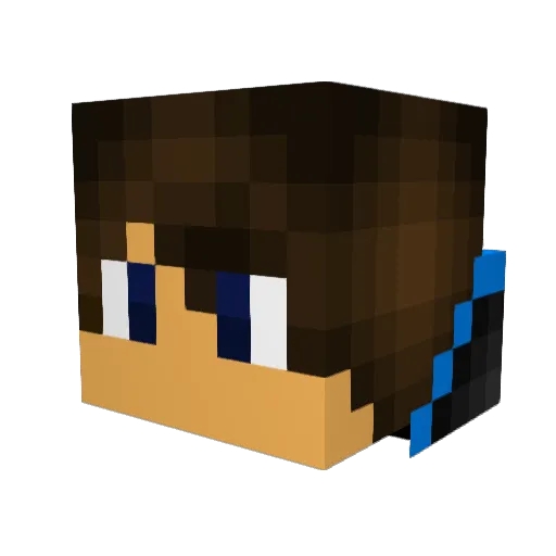 sasch_t Minecraft avatar head, 3D render