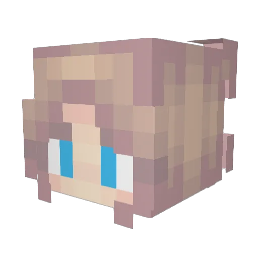 sashEG Minecraft avatar head, 3D render