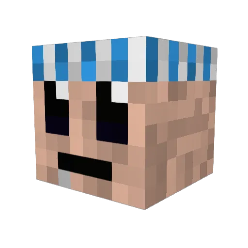 sasha07123 Minecraft avatar head, 3D render