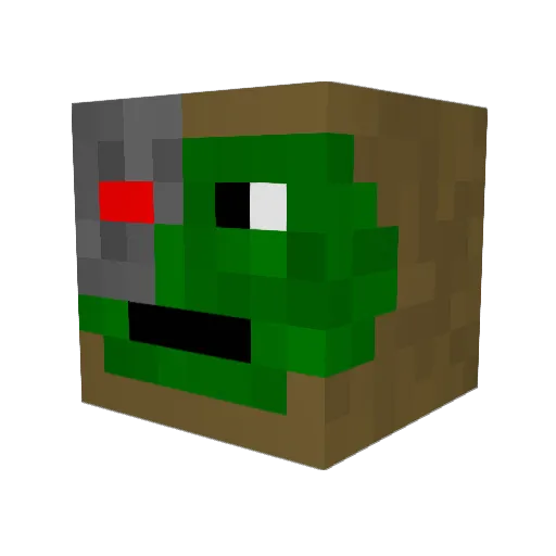 sasha106 Minecraft avatar head, 3D render