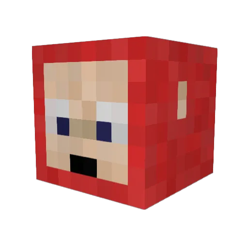 sasha_fiend Minecraft avatar head, 3D render