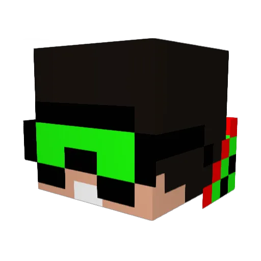 sashaaajj Minecraft avatar head, 3D render