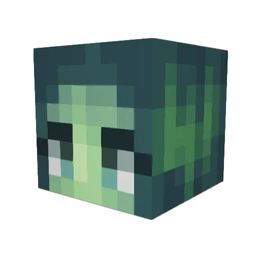 sashabean Minecraft avatar head, 3D render