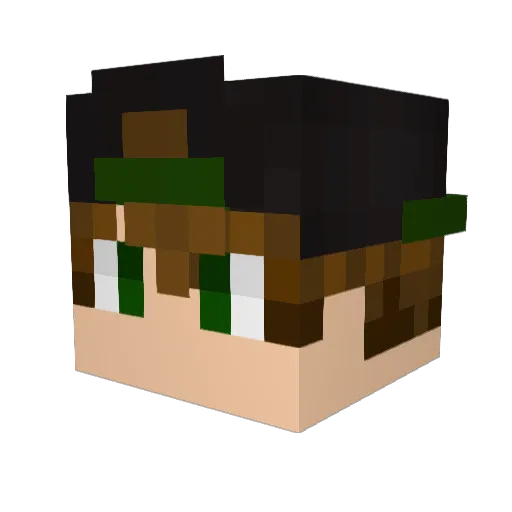 sashamonstor2014 Minecraft avatar head, 3D render