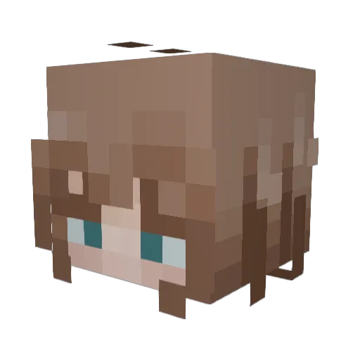 sashavis Minecraft avatar head, 3D render