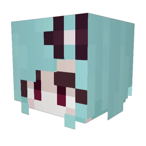 sashkasirenz Minecraft avatar head, 3D render