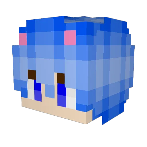 sashwind Minecraft avatar head, 3D render