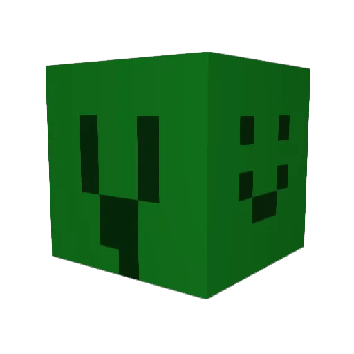 sasikami Minecraft avatar head, 3D render