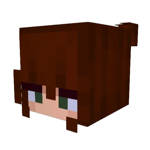 saskv Minecraft avatar head, 3D render