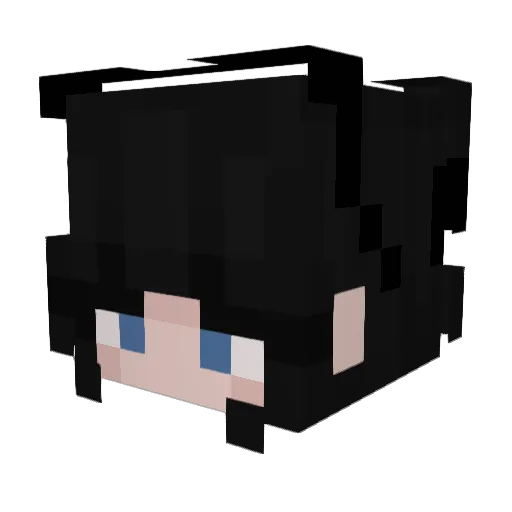 sasori11 Minecraft avatar head, 3D render