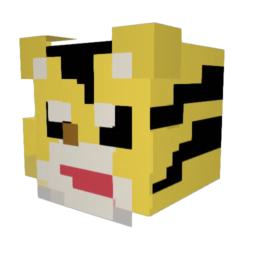sasori225 Minecraft avatar head, 3D render