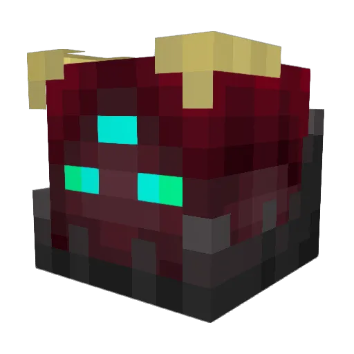 sasorose Minecraft avatar head, 3D render